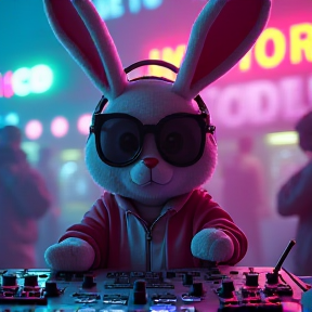 bunny and games song rap glow