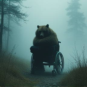 Wheelchair über dem Nebelmeer