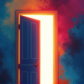 the door