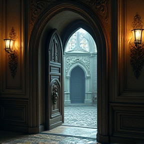 the door