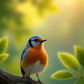 Musique avec le chant des oiseaux