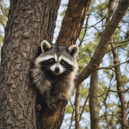 Racoon Climing