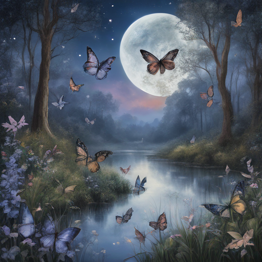 Moonlit Butterflies