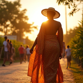 Bajo el sol cubana