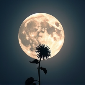 The flowers and the moon 