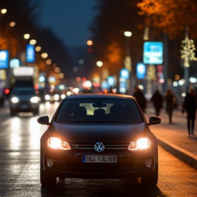 Auf der Straße mit meinem Golf IV 