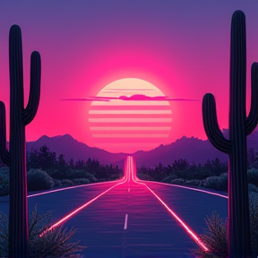 Neon Prairie Nights