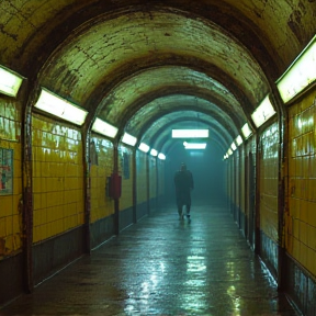 Metro station downstairs