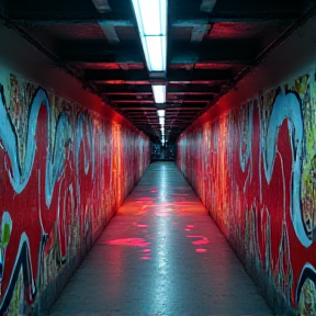 Metro station downstairs