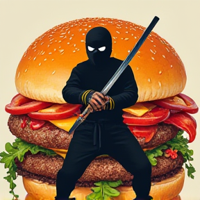 cheeseburger ninja hui