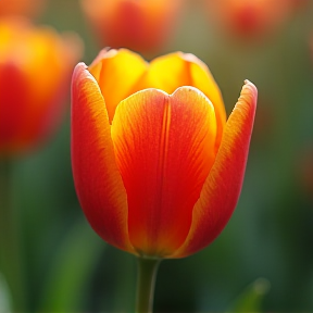 Moonlit Tulip Morning