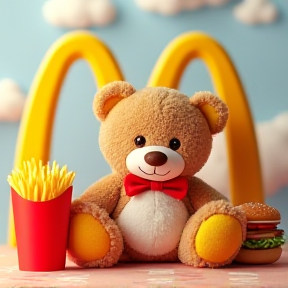 mcdonalds teddy bum fart 