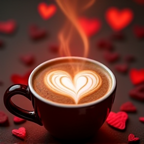 love, coffee, - four