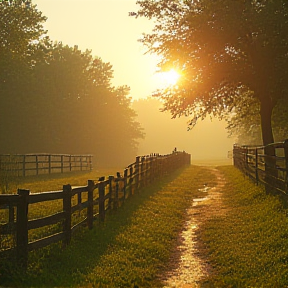 Amanecer en Hohenau