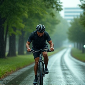 Sotto la Pioggia in Bici