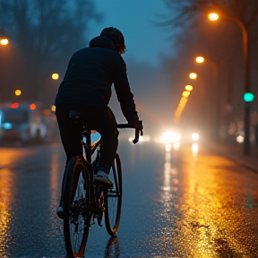 Sotto la Pioggia in Bici