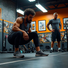 Martin at the gym