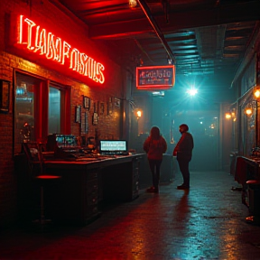 Moonlit Sidewalks