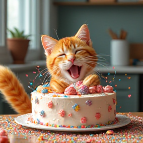 The Kitty Cake Mess