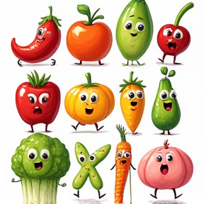 Fruits and Vegetable Alphabet Song