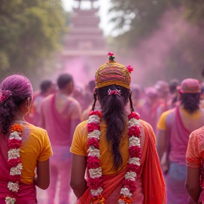 बांके बिहारी खेले होली संग राधिका गोरी