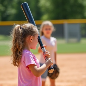 Izzy and Maddie Swing Away