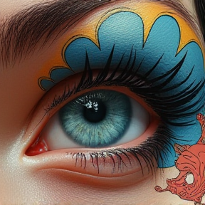 olhos pintados