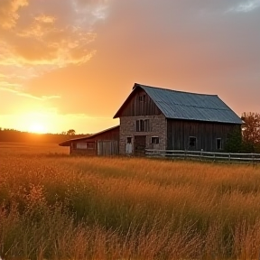 At home in Nebraska