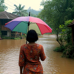 Bencana Banjir Melanda Perkampungan