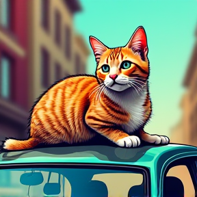 The Cat on the Car