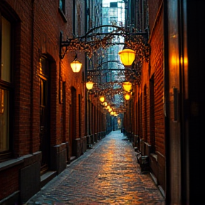 Lanterns in the Alley