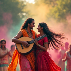 Radha-Krishna Ki Rangili Holi