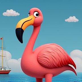 Ferry de Roze Flamingo