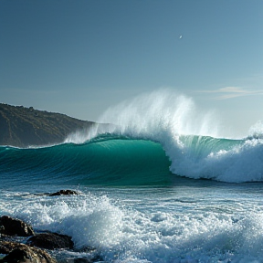 Seawaves crashing