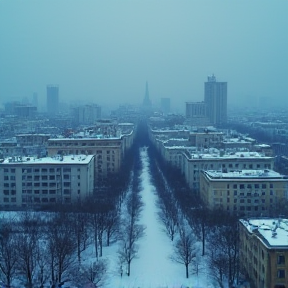 基辅的雪