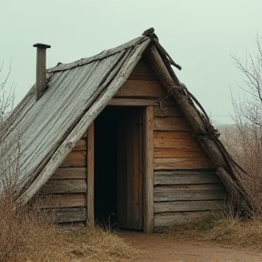 Living in a cardboard house 