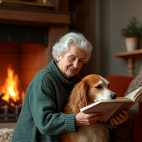 Tante Anna und der Assi ist ihr Hund