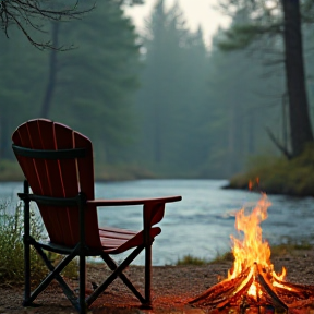 Über einen Campingstuhl