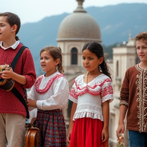 Greek kids choir