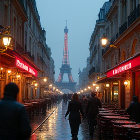 Électro Pluie Sous Verre