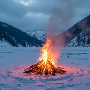 snow's on fire