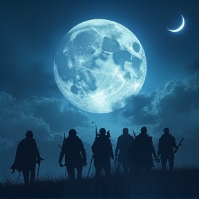 The war under moonlight