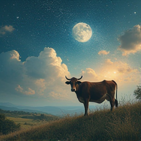 Cow and the Moon