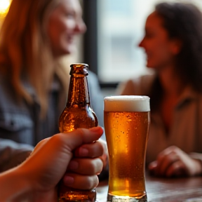 Noch ein letztes Bier, dann gehört er Ihr!