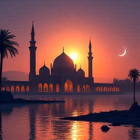 Create a poetic and spiritually uplifting Islamic Nasheed that reflects the essence of Ramadan. 