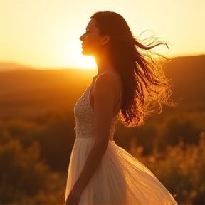 Nadine sous le soleil