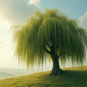 Weidenbaum im Wind