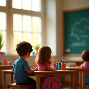 L'enfant au fond de la classe