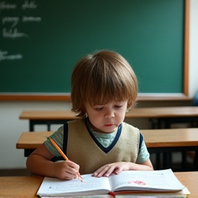 L'enfant au fond de la classe