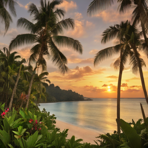 Coconut Palm Beach Beauty